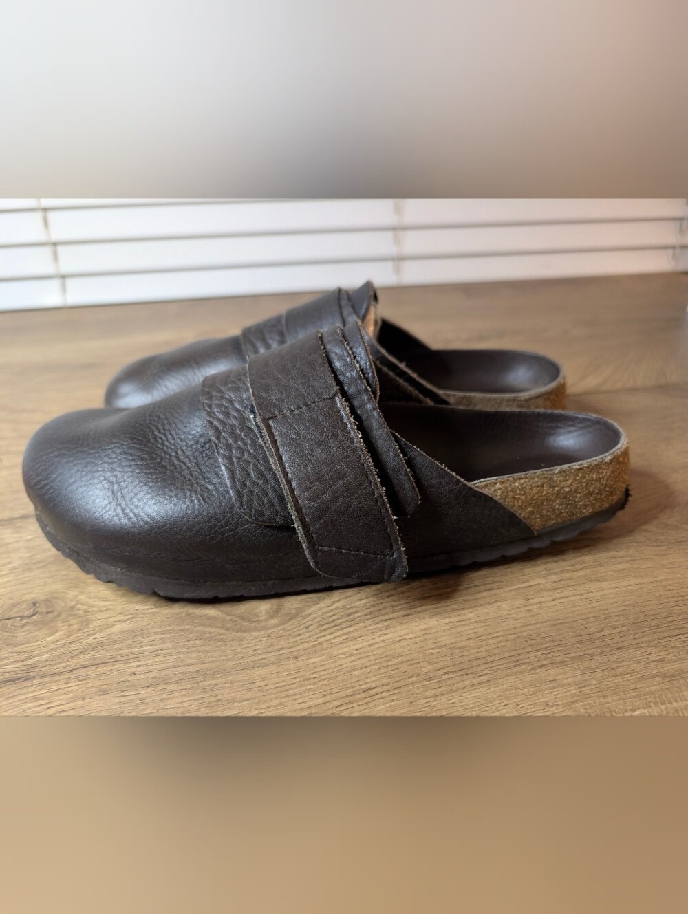 Birkenstock Nagoya brown leather. Mens 44 EUR / US 11